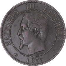 Moneta, Francia, 2 Centimes, 1855