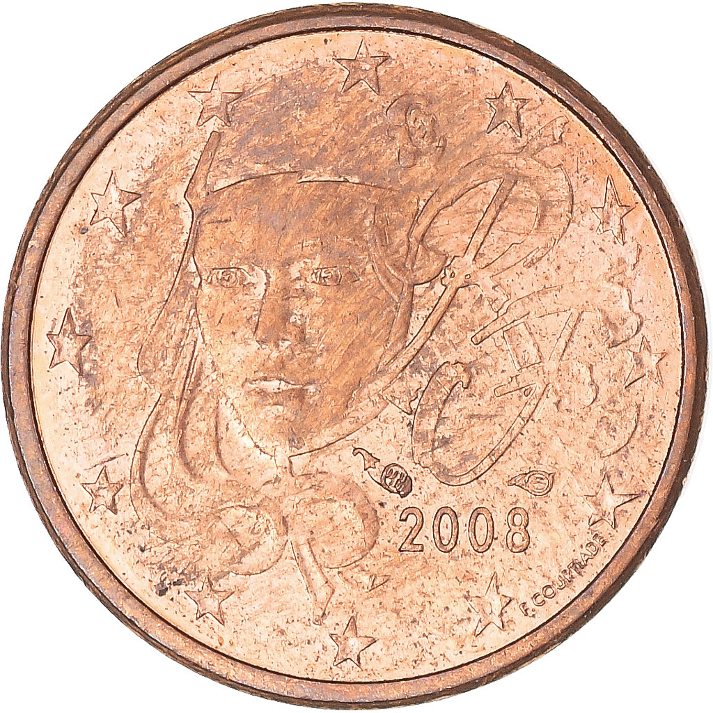 Moneta, Francja, Euro Cent, 2008