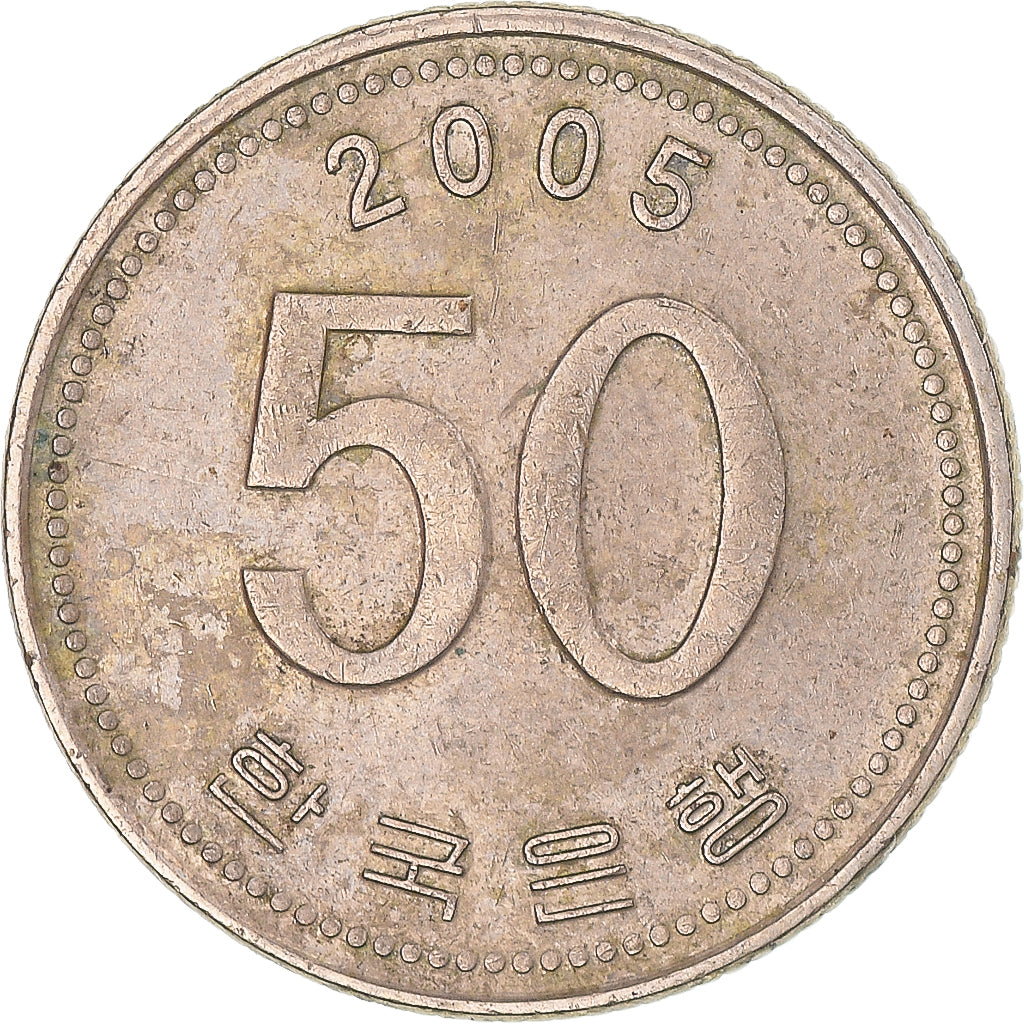 Moneta, COREA DEL SUD, 50 Won, 2005