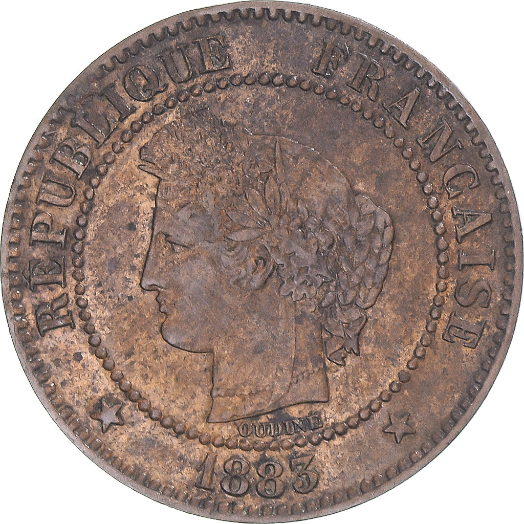 Moneta, Francia, 2 Centimes, 1883