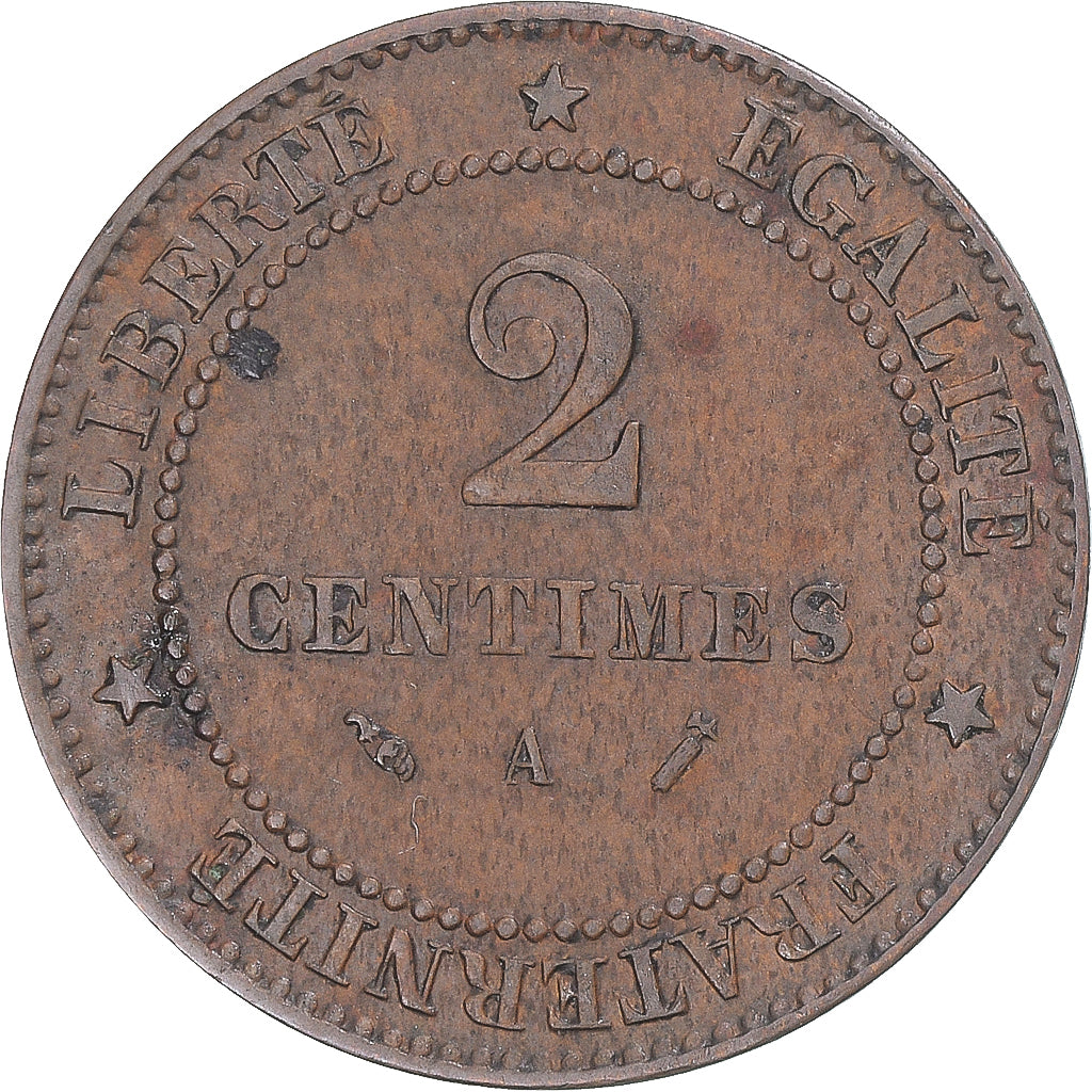 Coin, France, 2 Centimes, 1890