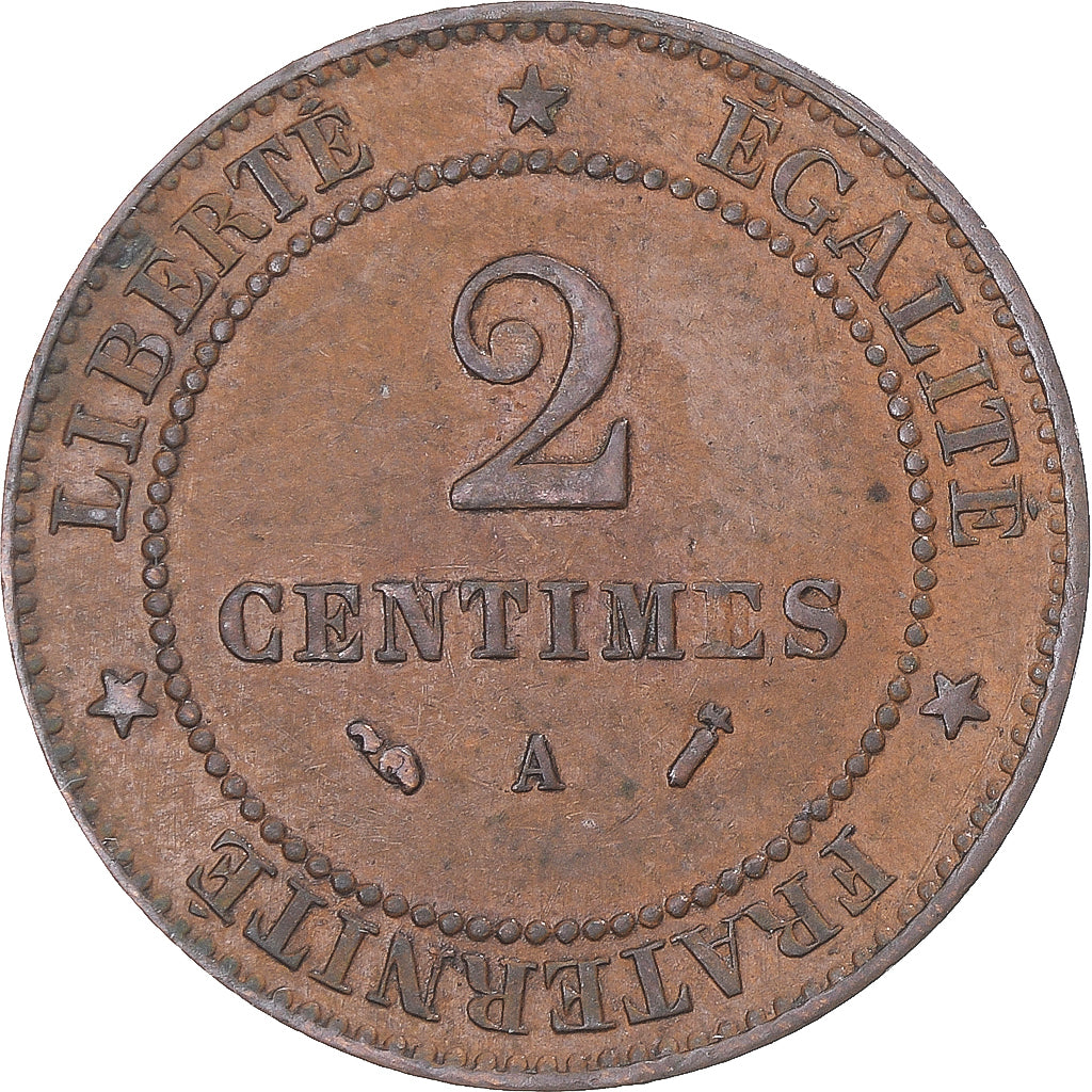 Coin, France, 2 Centimes, 1892