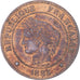 Münze, Frankreich, 2 Centimes, 1885