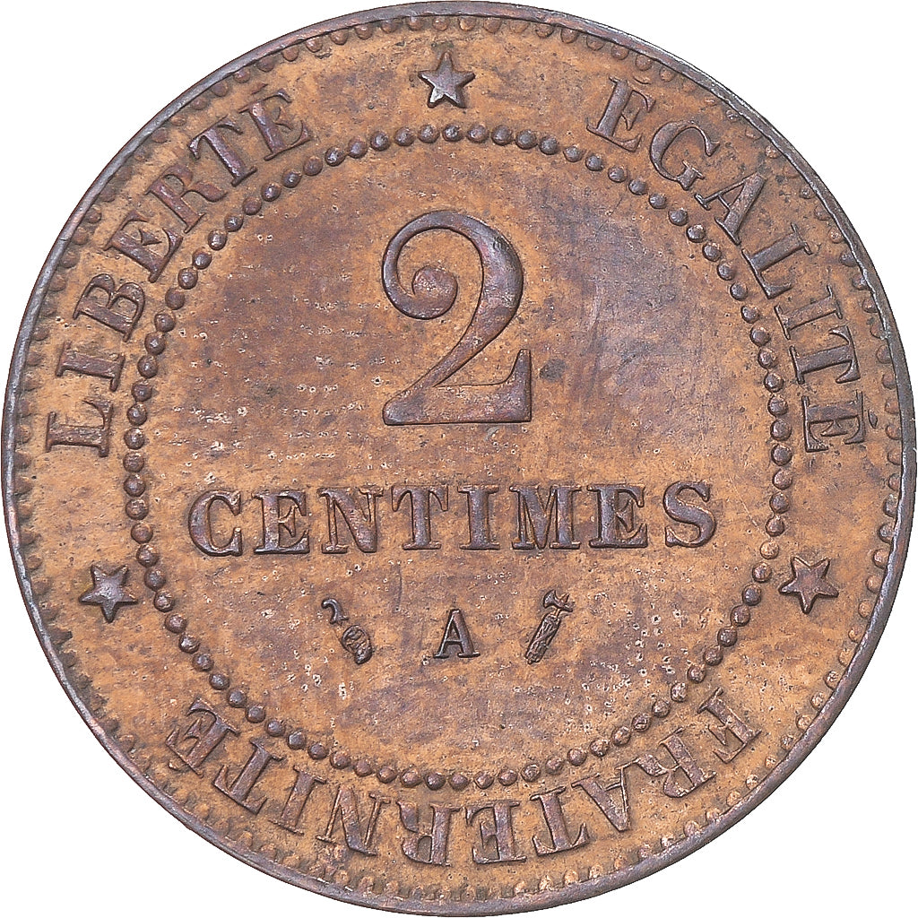 Münze, Frankreich, 2 Centimes, 1885