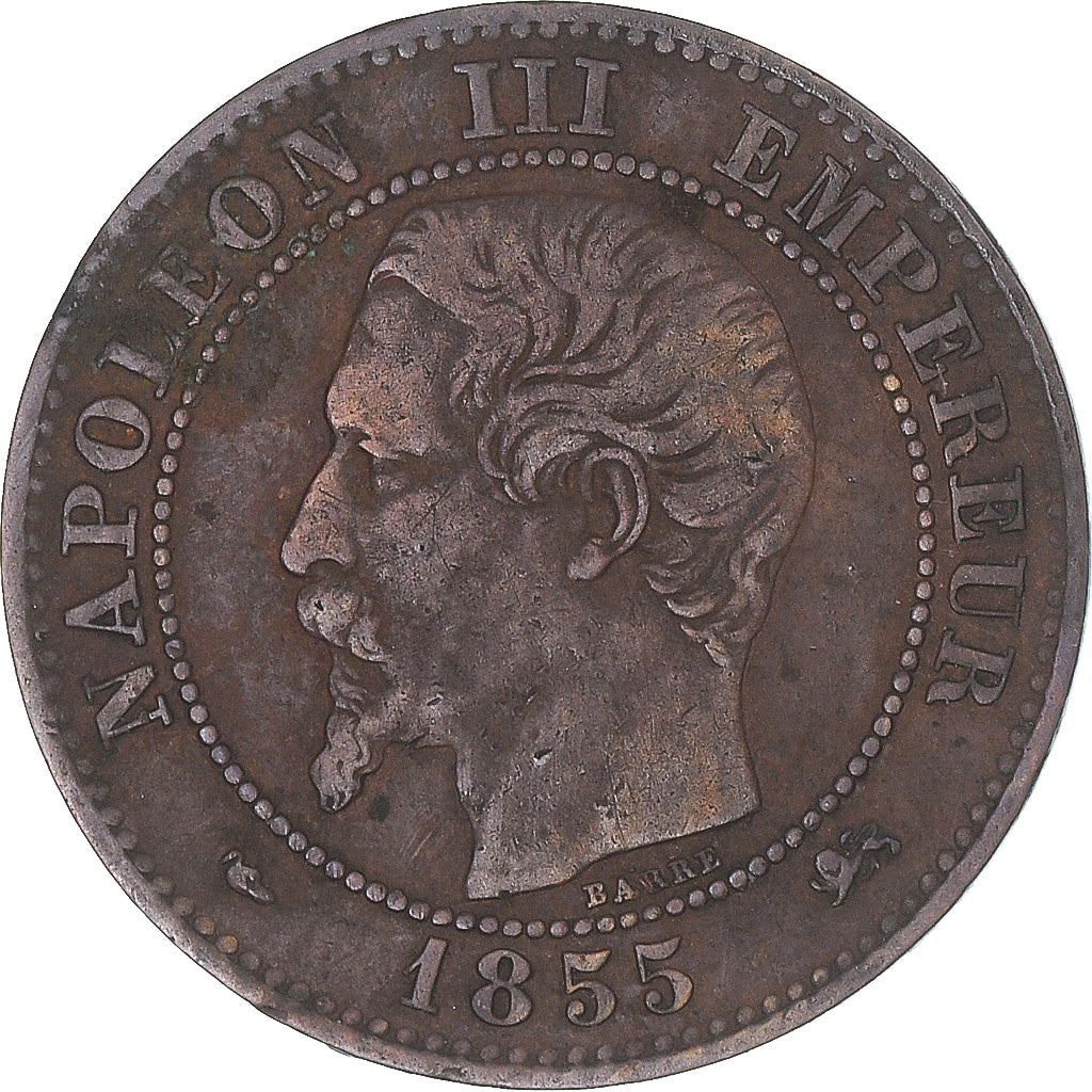 Monnaie, France, 2 Centimes, 1855