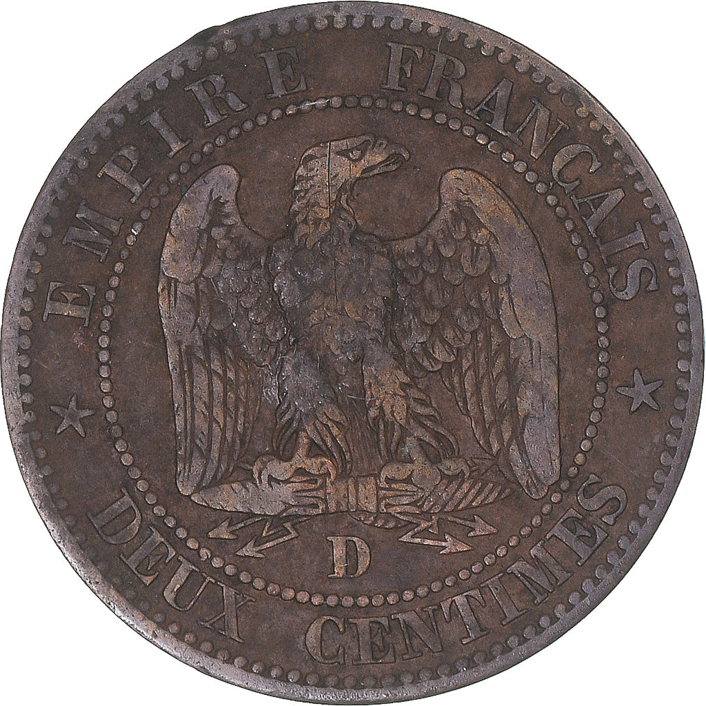 Monnaie, France, 2 Centimes, 1855