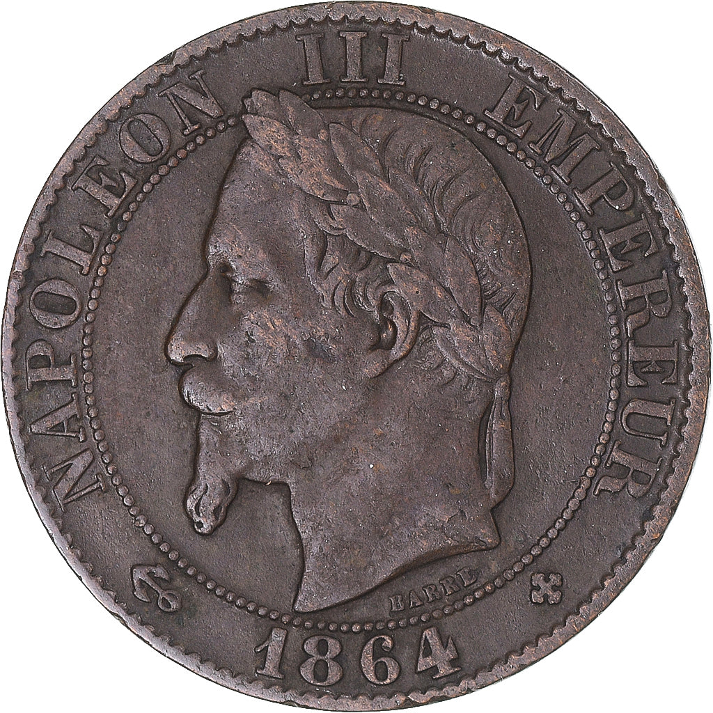 Coin, France, 5 Centimes, 1864