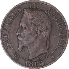 Coin, France, 5 Centimes, 1864