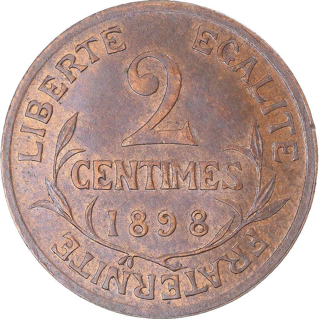 Moeda, França, 2 Centimes, 1898