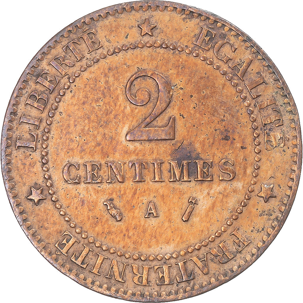 Moneta, Francia, 2 Centimes, 1889