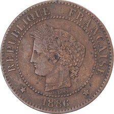 Münze, Frankreich, 2 Centimes, 1886
