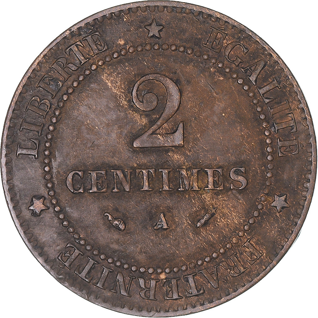 Coin, France, 2 Centimes, 1895