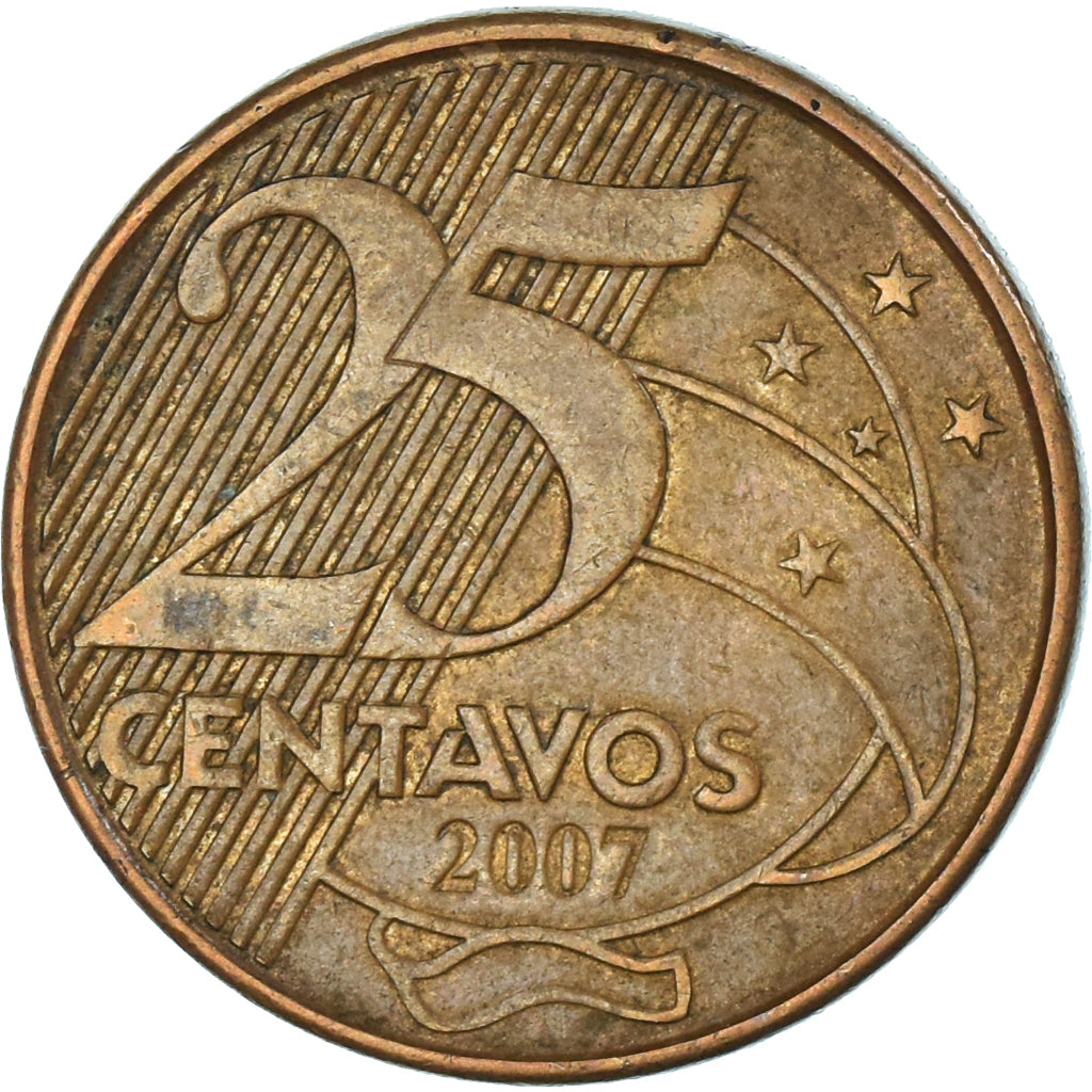 Moeda, Brasil, 25 Centavos, 2007