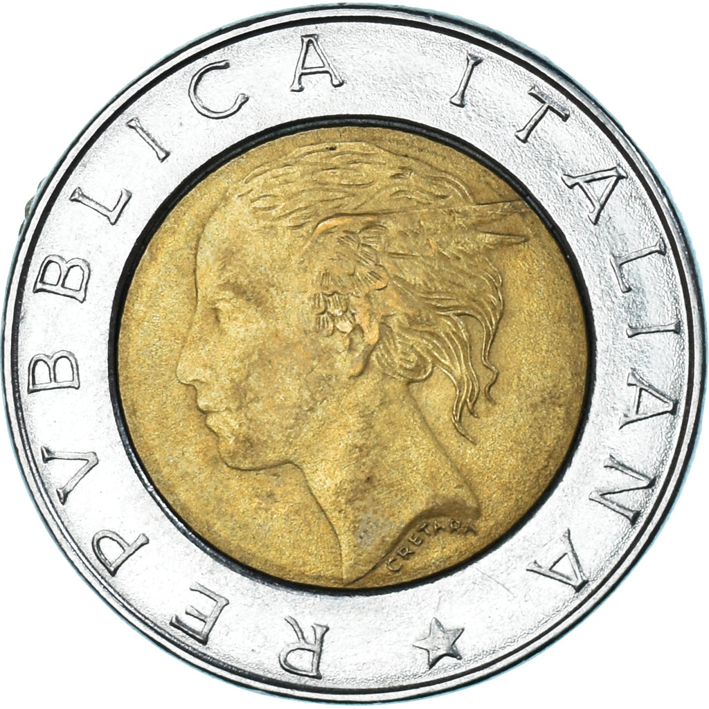 Coin, Italy, 500 Lire, 1996