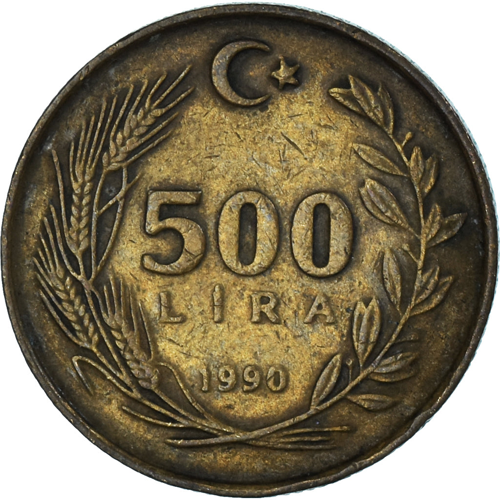 Munten, Turkije, 500 Lira, 1990