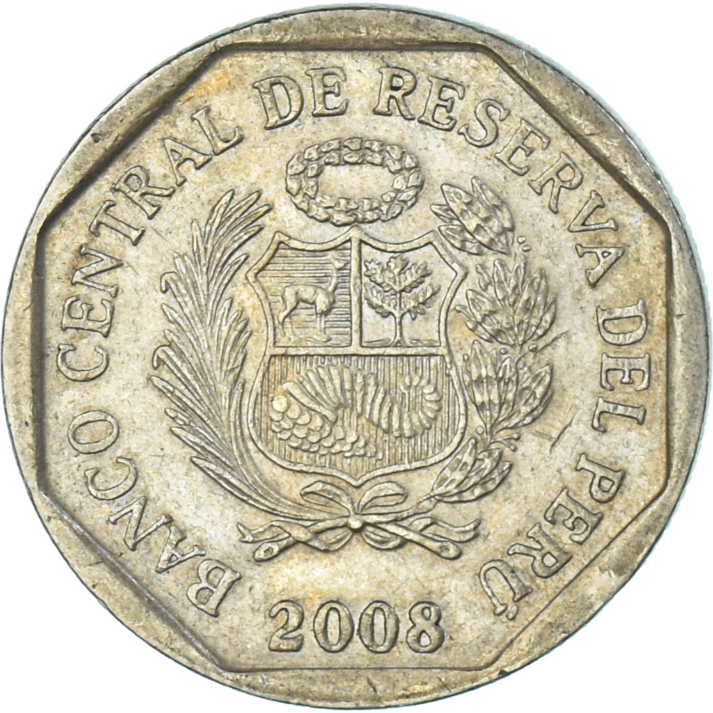 Moeda, Peru, 50 Centimos, 2008
