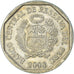 Monnaie, Pérou, 50 Centimos, 2008