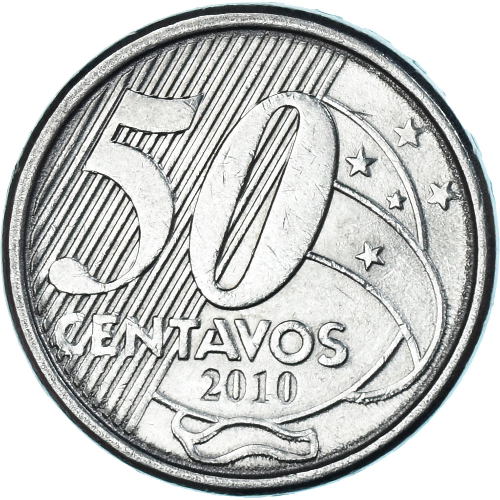 Moneta, Brazylia, 50 Centavos, 2010