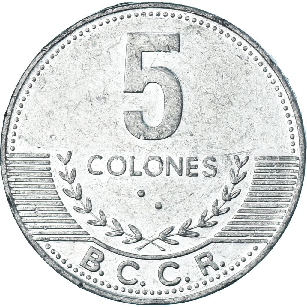 Moeda, Costa Rica, 5 Colones, 2008