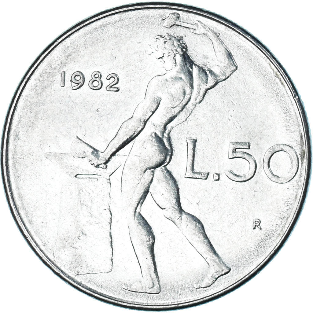 Moneda, Italia, 50 Lire, 1982