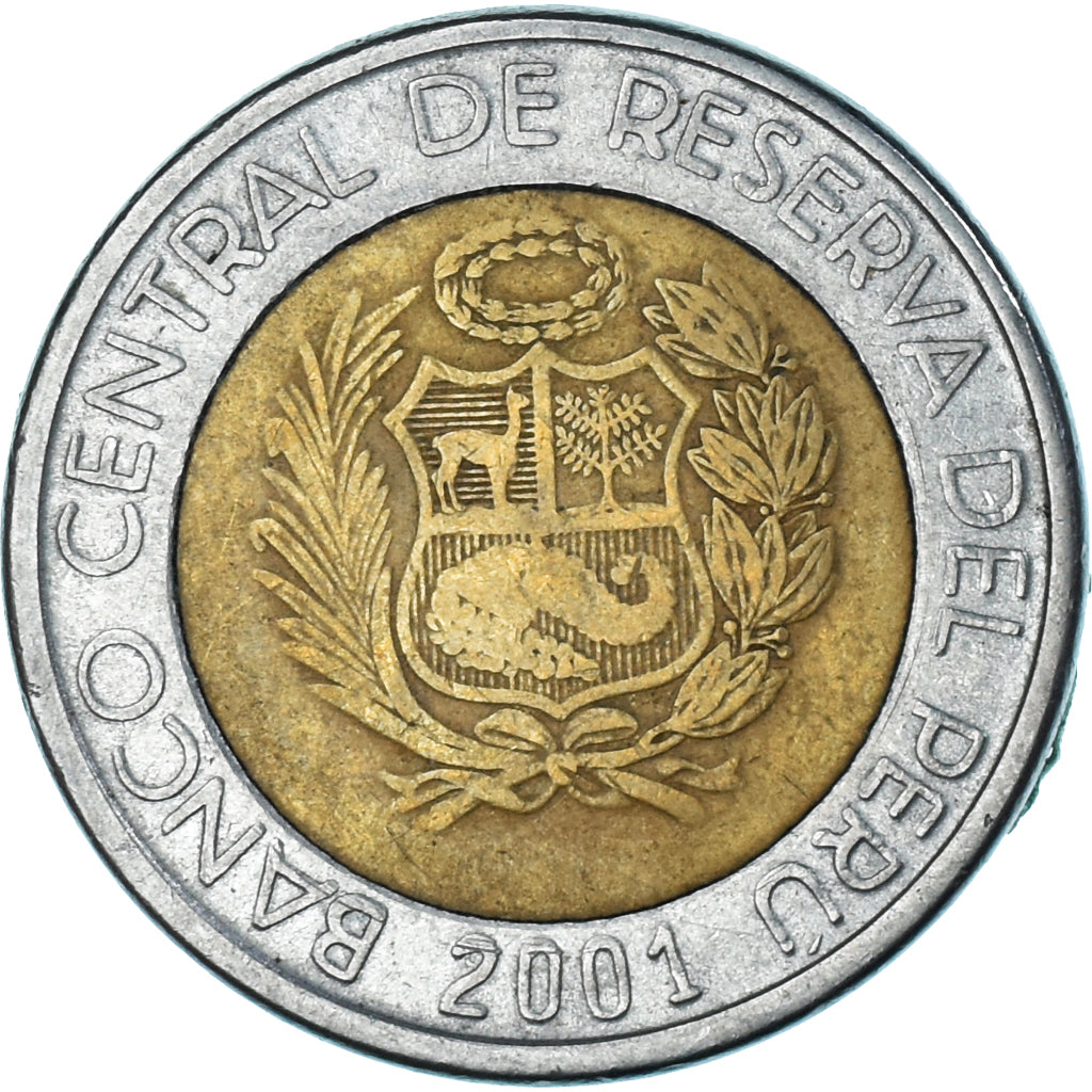 Moneda, Perú, 5 Nuevos Soles, 2001