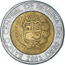Coin, Peru, 5 Nuevos Soles, 2001