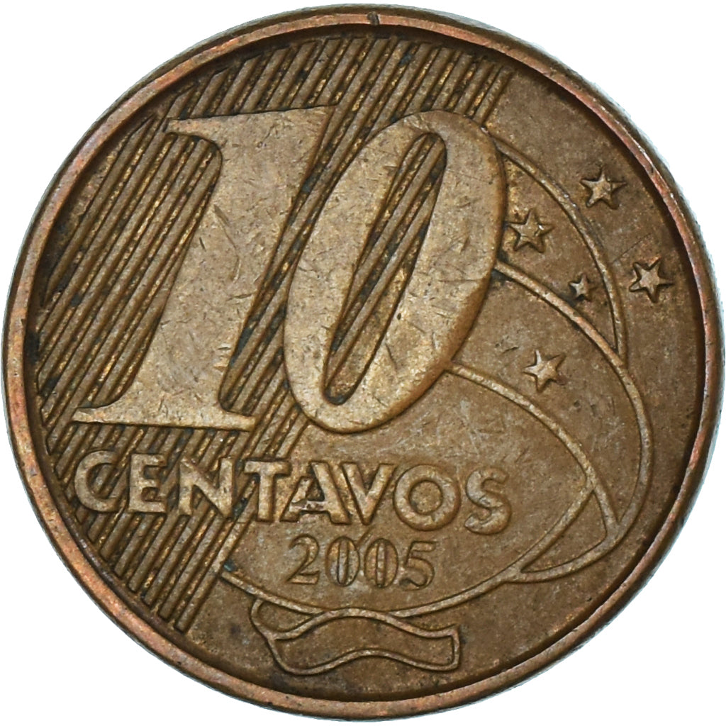 Moeda, Brasil, 10 Centavos, 2005