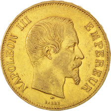 Second Empire, 100 Francs Or Napoléon III tête nue 1857 Paris, KM 786.1