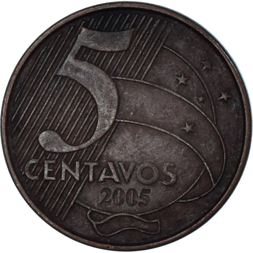 Münze, Brasilien, 5 Centavos, 2005