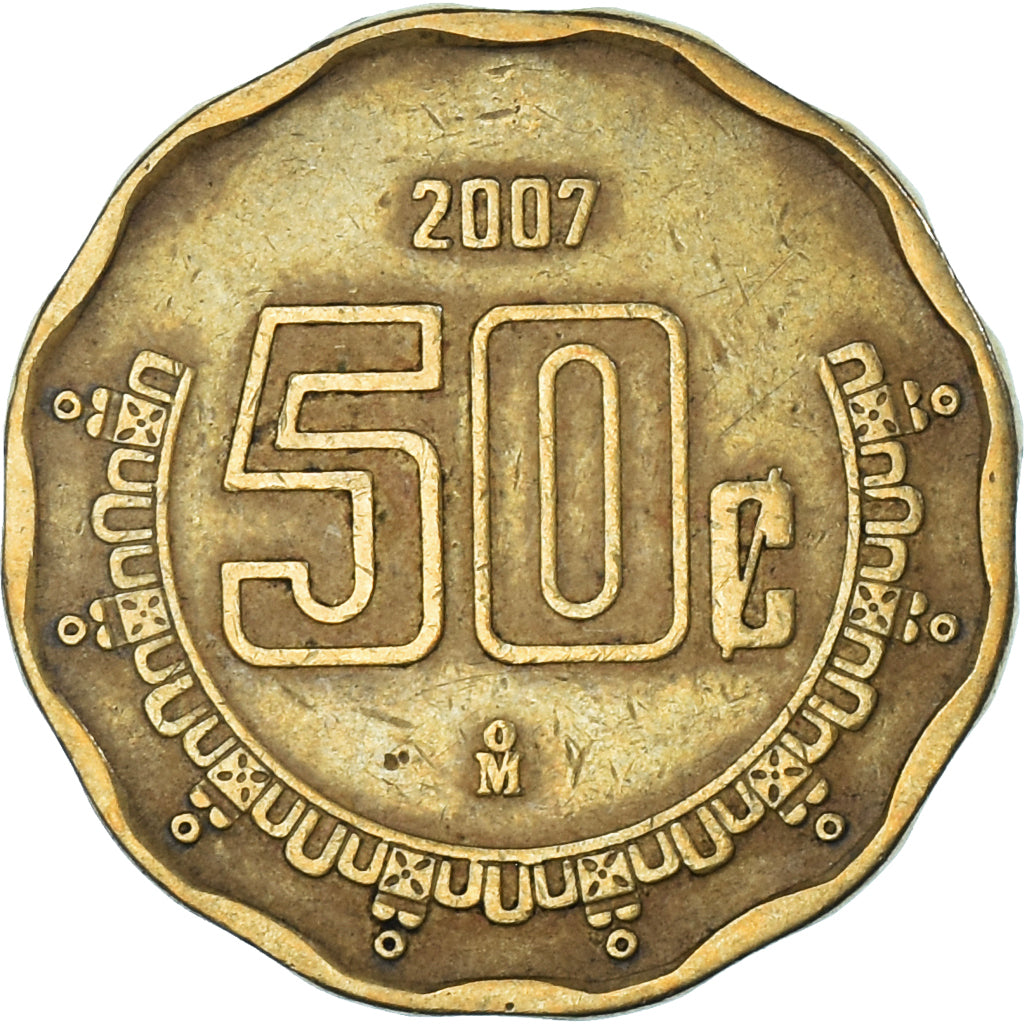 Monnaie, Mexique, 50 Centavos, 2007