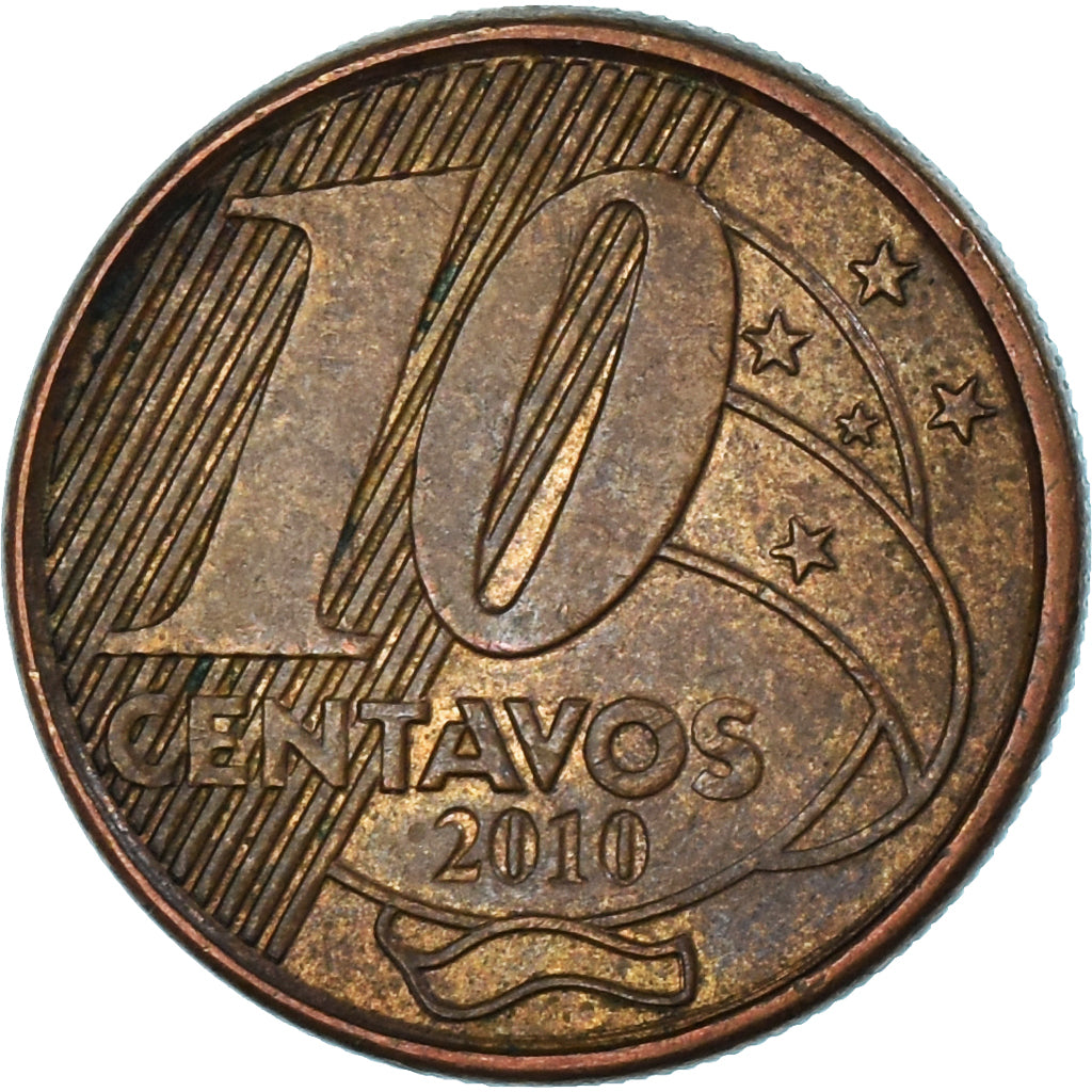 Munten, Brazilië, 10 Centavos, 2010