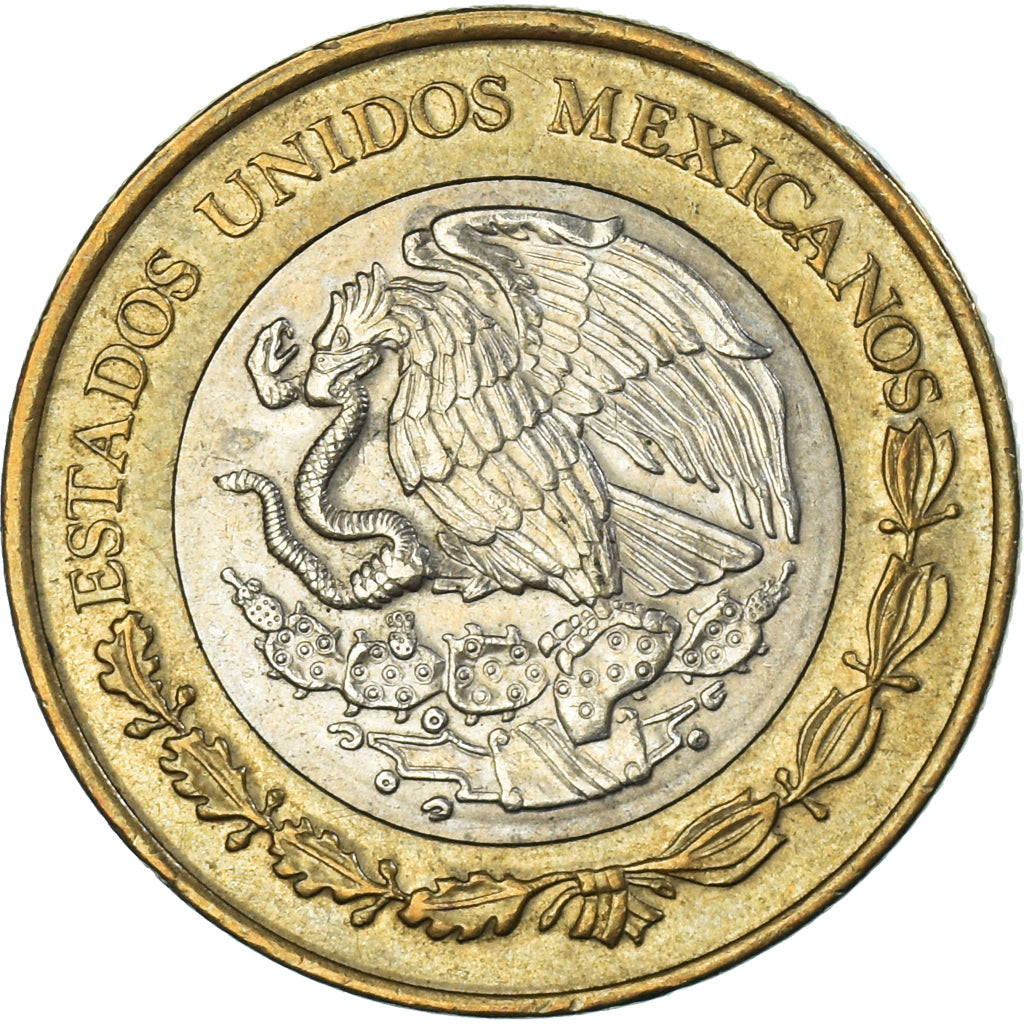 Moneda, México, 10 Pesos, 2007