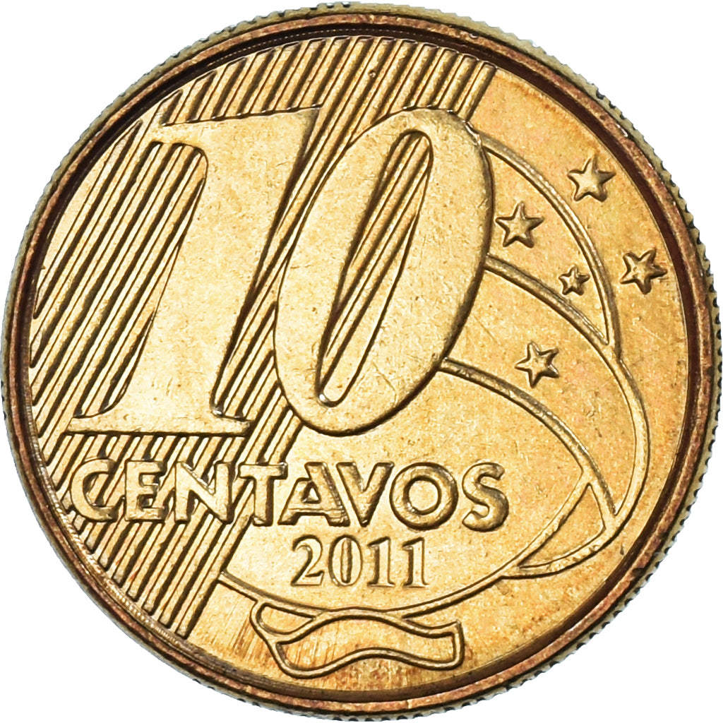 Moeda, Brasil, 10 Centavos, 2011