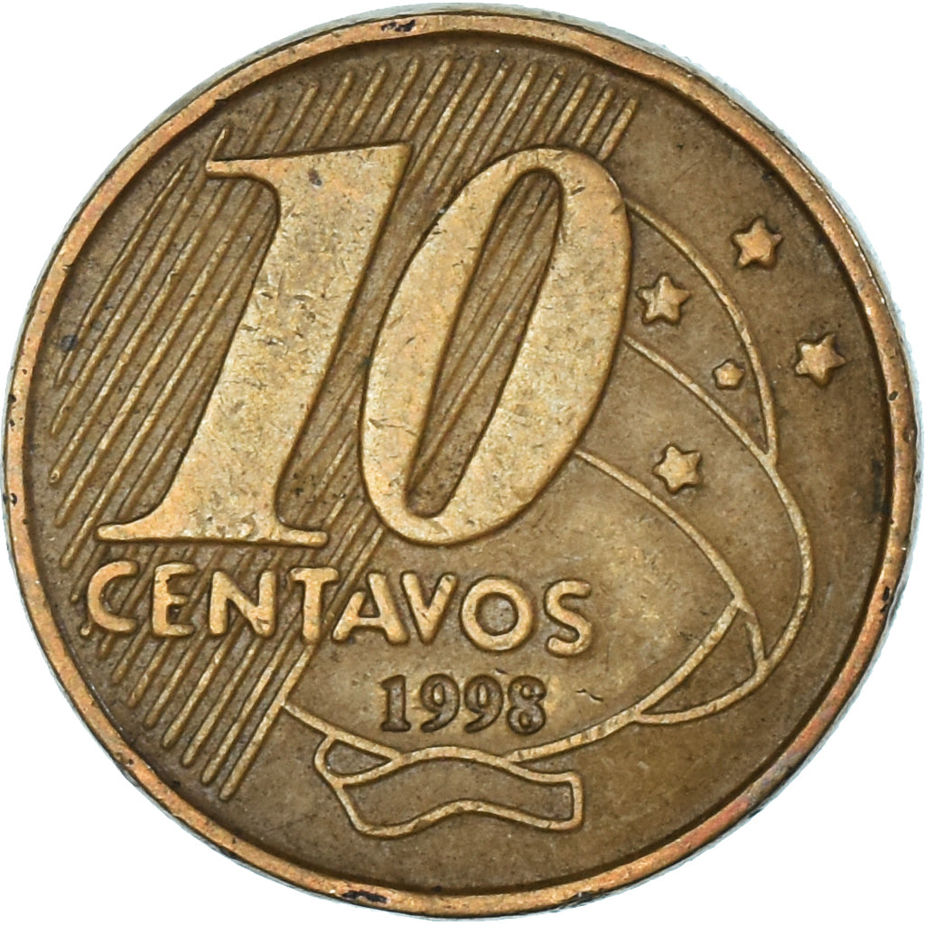 Moeda, Brasil, 10 Centavos, 1998