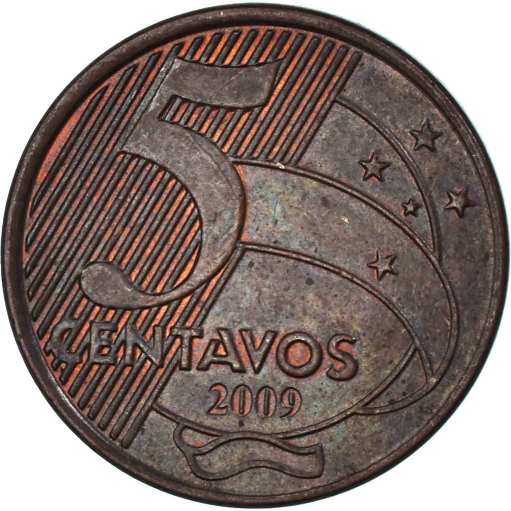 Moeda, Brasil, 5 Centavos, 2009