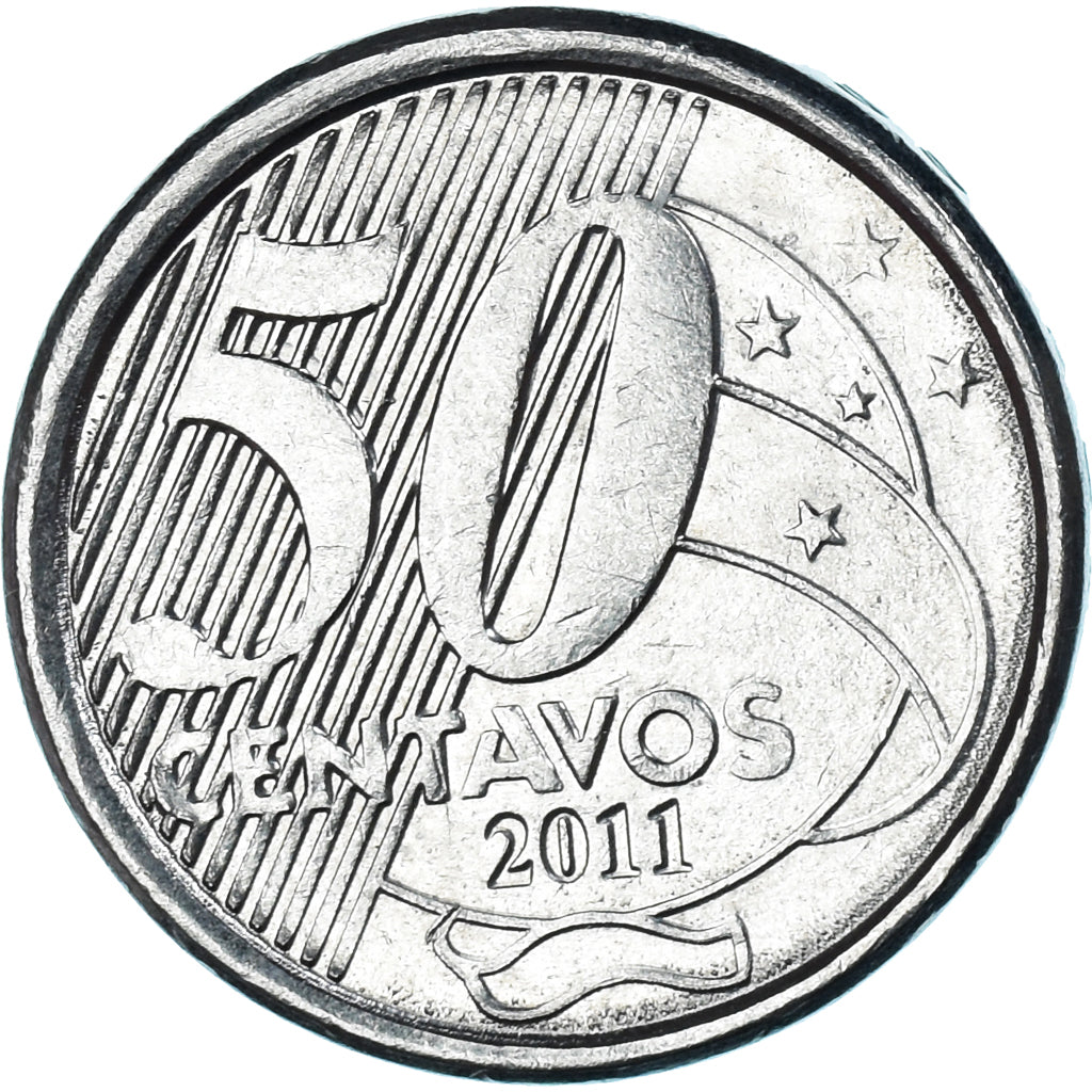 Moneta, Brazylia, 50 Centavos, 2011