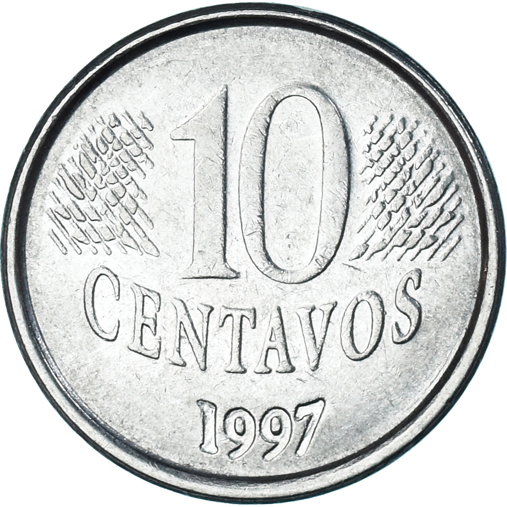 Munten, Brazilië, 10 Centavos, 1997