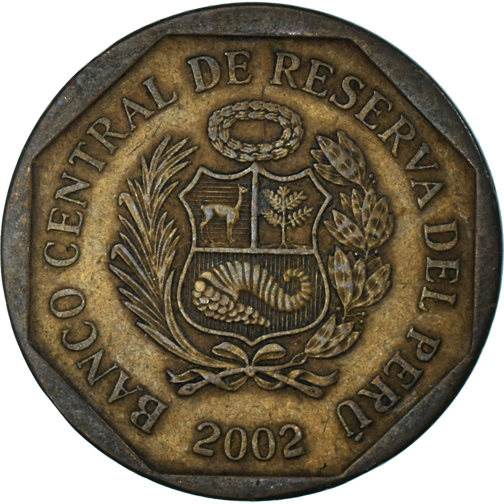 Moeda, Peru, 20 Centimos, 2002