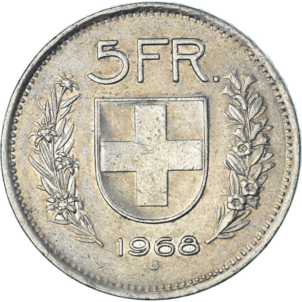 Coin, Switzerland, 5 Francs, 1968