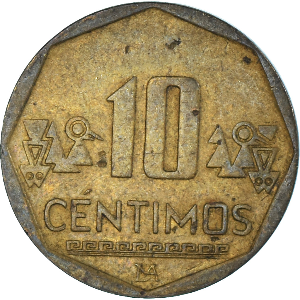 Moneda, Perú, 10 Centimos, 2009