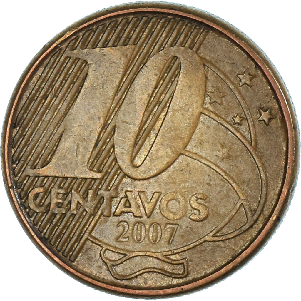 Munten, Brazilië, 10 Centavos, 2007