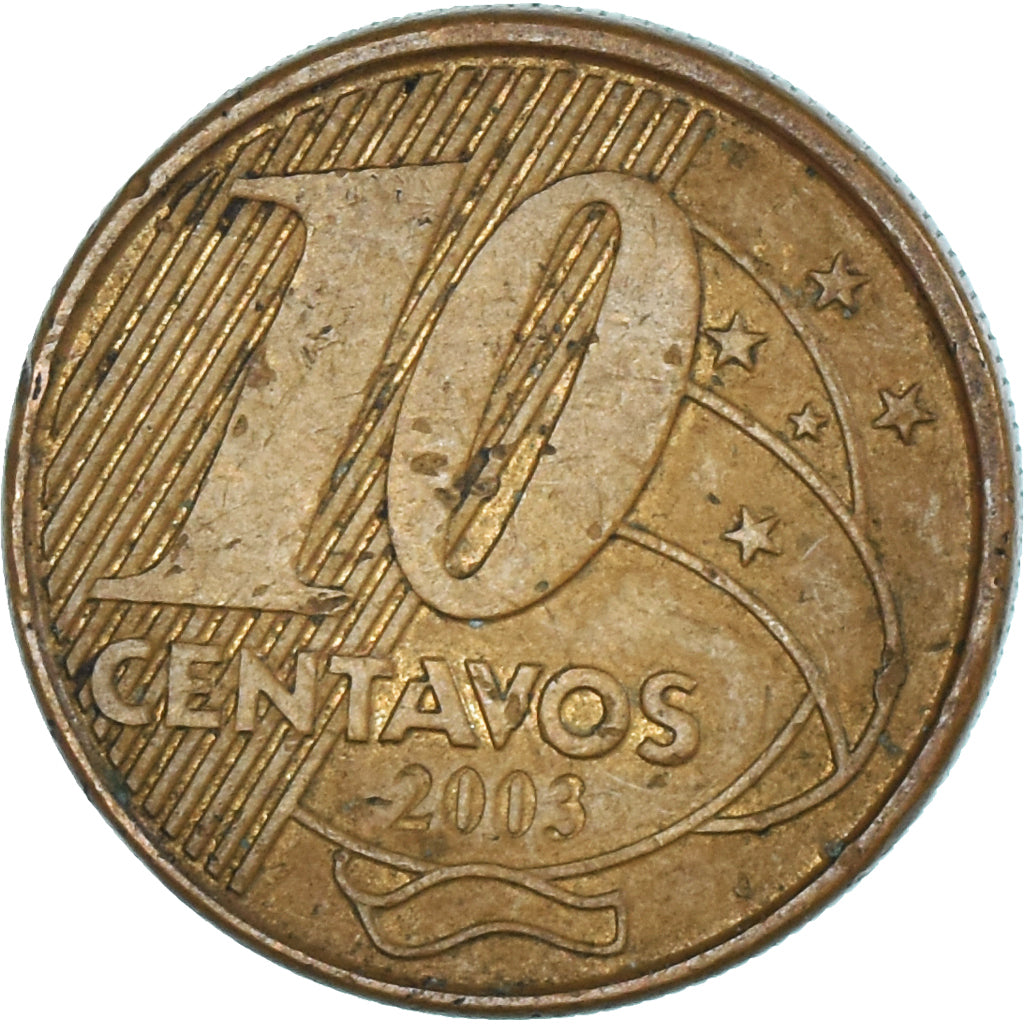 Moneta, Brasile, 10 Centavos, 2003