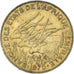 Coin, Central African States, 10 Francs, 1975