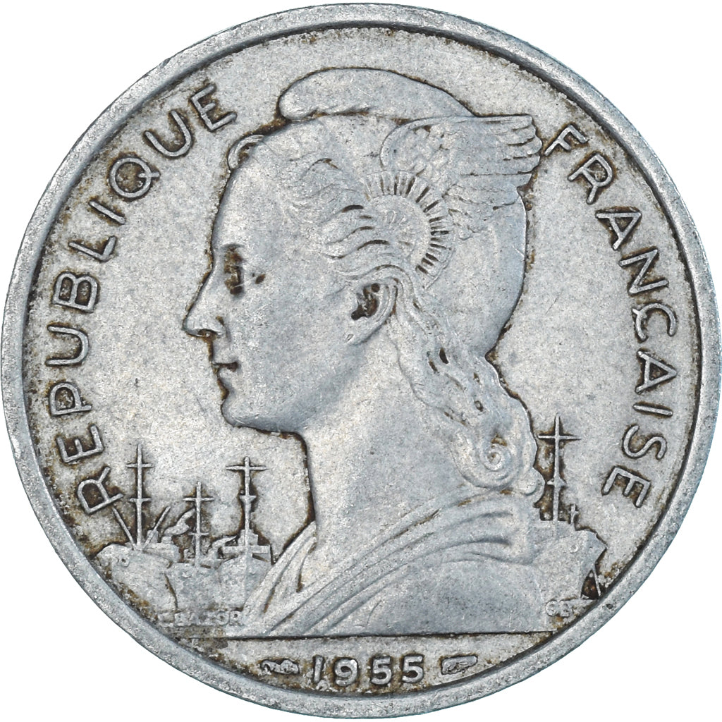 Moneta, Francia, 5 Francs, 1955