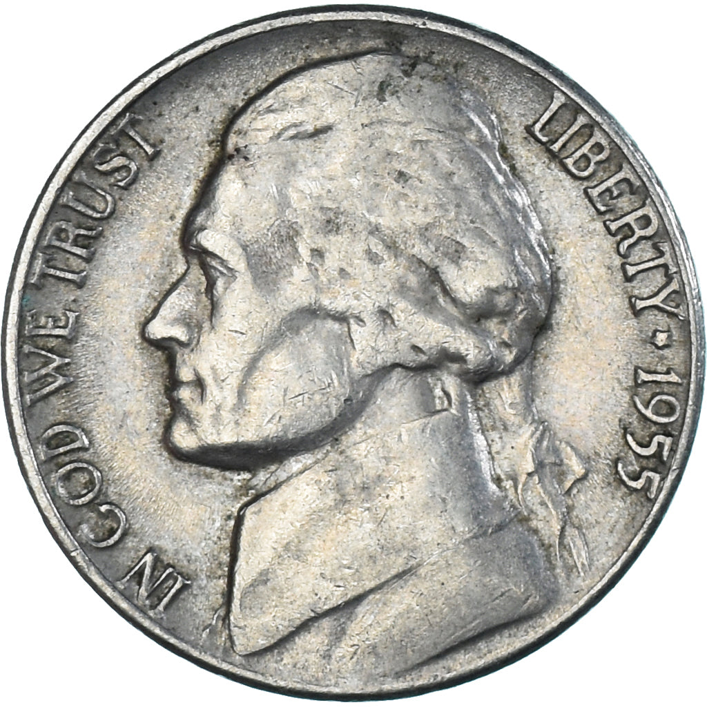 Moneta, Stati Uniti, 5 Cents, 1955