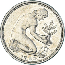 Monnaie, Allemagne, 50 Pfennig, 1980