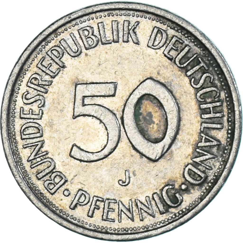 Monnaie, Allemagne, 50 Pfennig, 1980