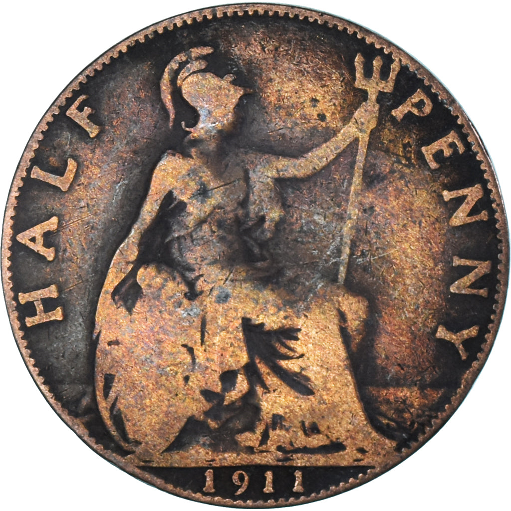 Coin, Great Britain, 1/2 Penny, 1911