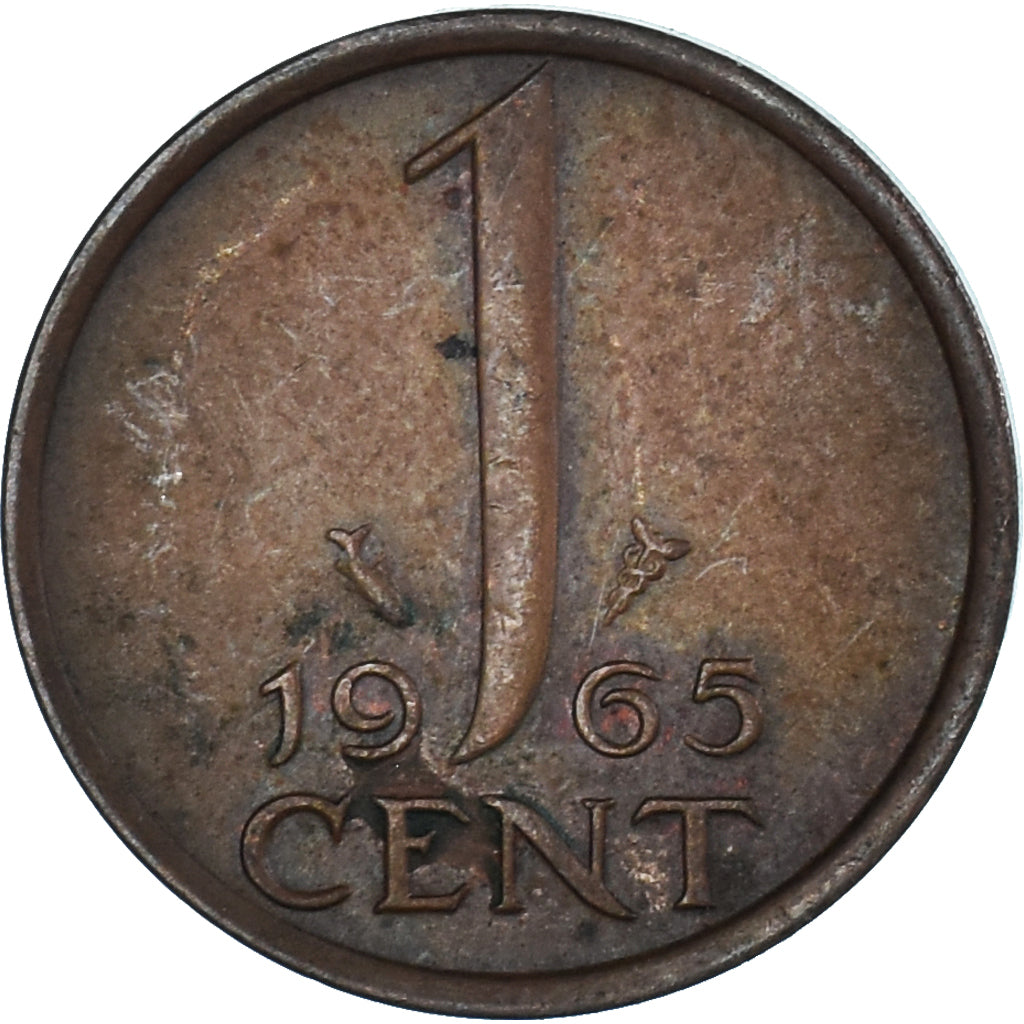 Moeda, Países Baixos, Cent, 1965