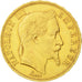 FRANCE, Napoléon III, 50 Francs, 1866, Strasbourg, KM #804.2, EF(40-45), Gold, G